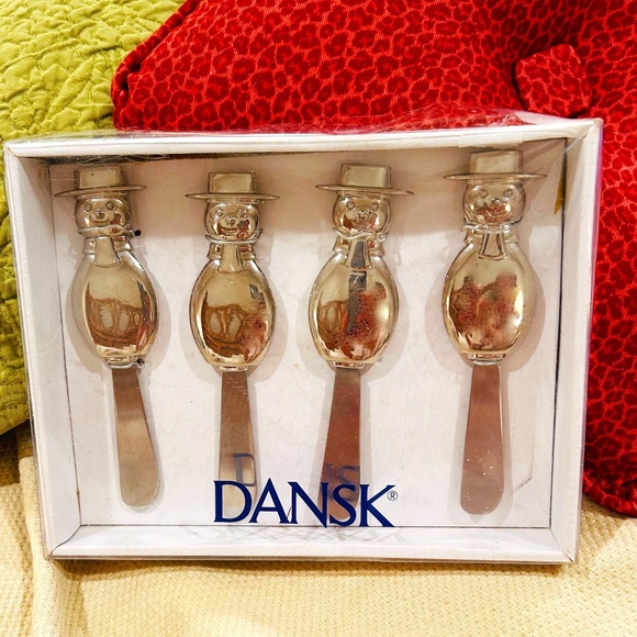 Dansk Other - N5-NEW IN BOX DANSK Silver Snowman Spreader Set